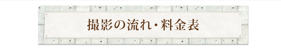 撮影の流れ・料金表